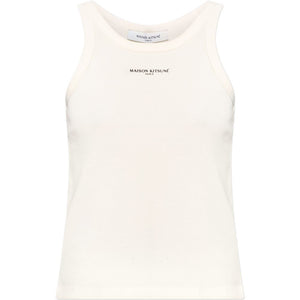 Maison Kitsuné Maison KitsunÃ© Logo cotton tank top