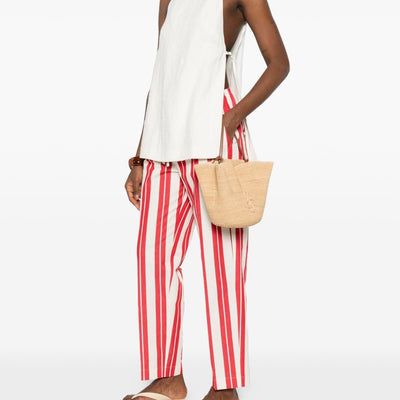 Forte Forte Striped drawstring trousers