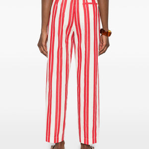 Forte Forte Striped drawstring trousers