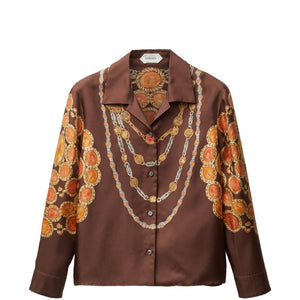 Versace Printed silk shirt