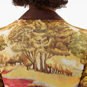 Versace IT Printed silk cardigan