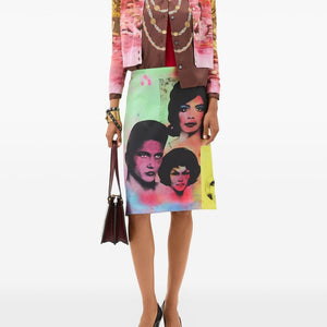 Versace IT Printed silk cardigan