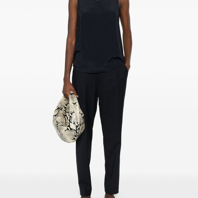 Fabiana Filippi Wool drawstring trousers