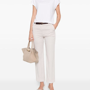 Via Masini 80 Cotton straight-leg trousers