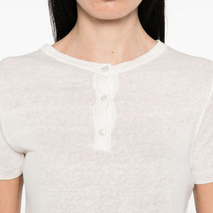 Base Linen and cotton blend t-shirt