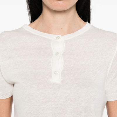 Base Linen and cotton blend t-shirt