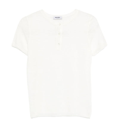 Base Linen and cotton blend t-shirt