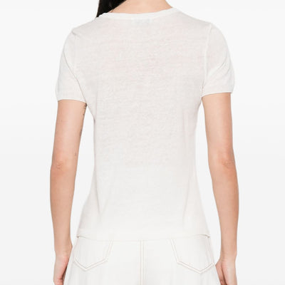 Base Linen and cotton blend t-shirt