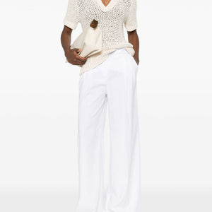 Via Masini 80 Linen blend trousers
