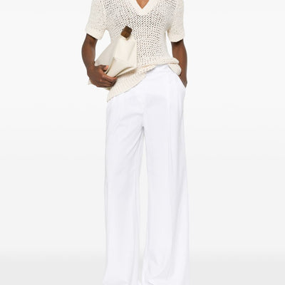 Via Masini 80 Linen blend trousers