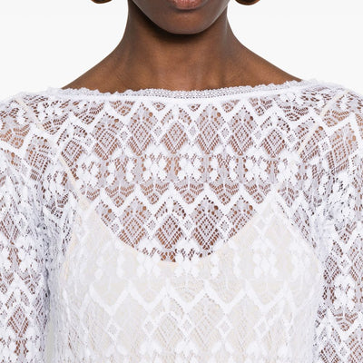 Forte Forte V-back Lace long dress