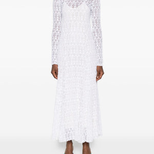 Forte Forte V-back Lace long dress