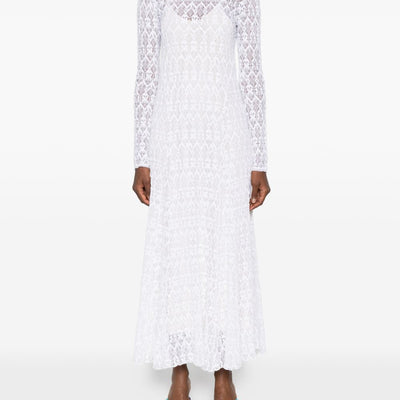 Forte Forte V-back Lace long dress