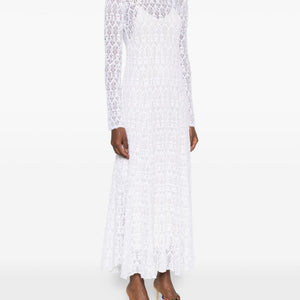 Forte Forte V-back Lace long dress