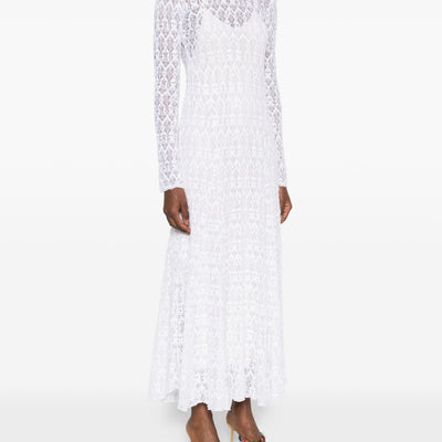 Forte Forte V-back Lace long dress
