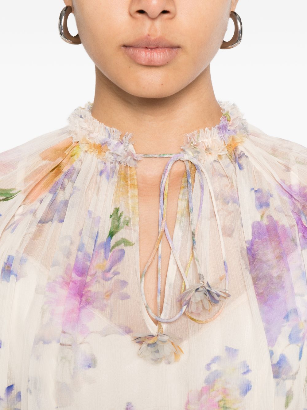 Zimmermann Luna printed blouse