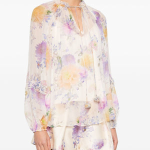Zimmermann Luna printed blouse