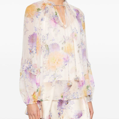 Zimmermann Luna printed blouse