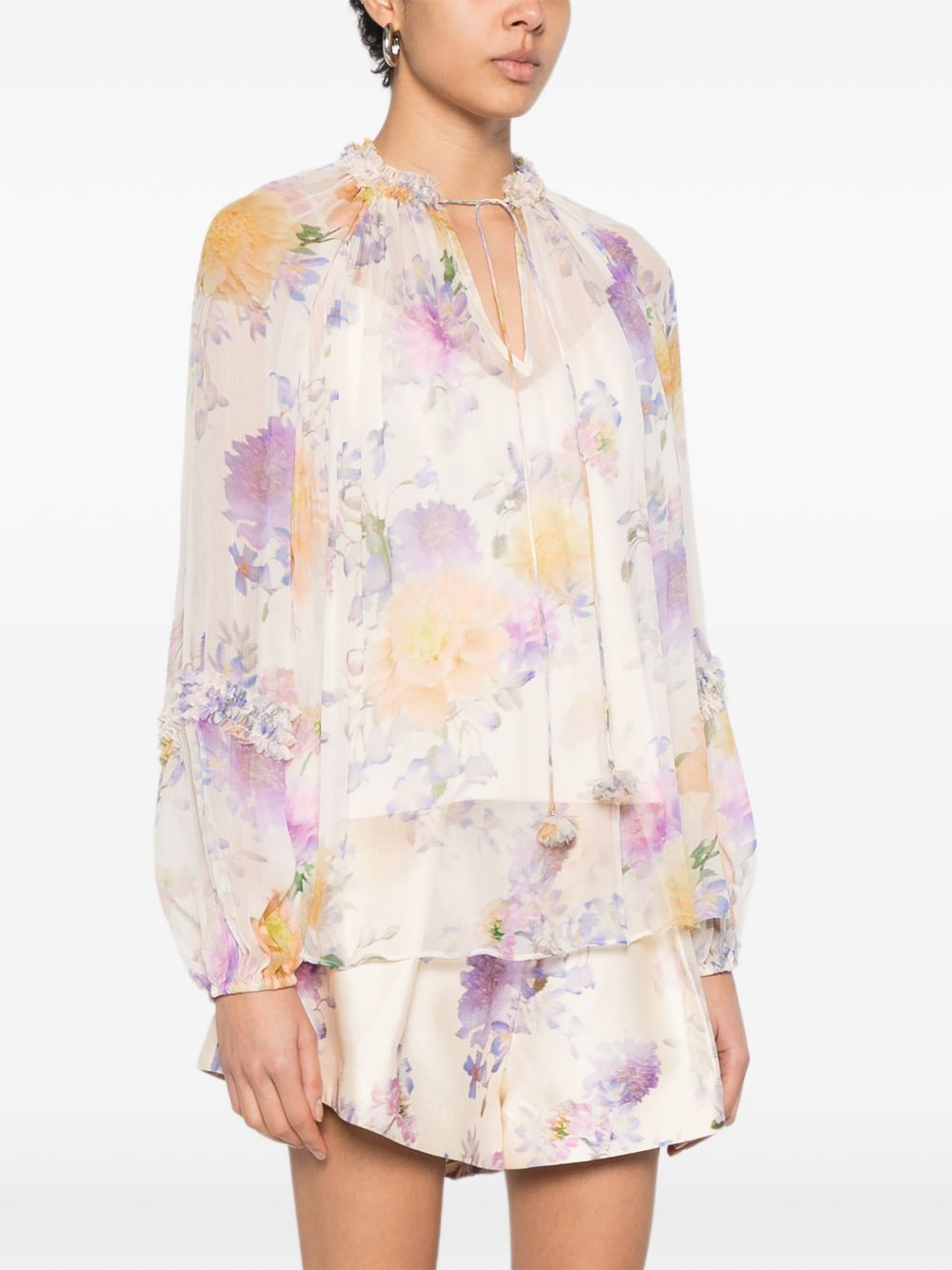 Zimmermann Luna printed blouse