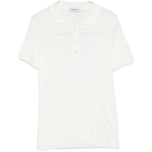 Base Linen and cotton blend polo shirt