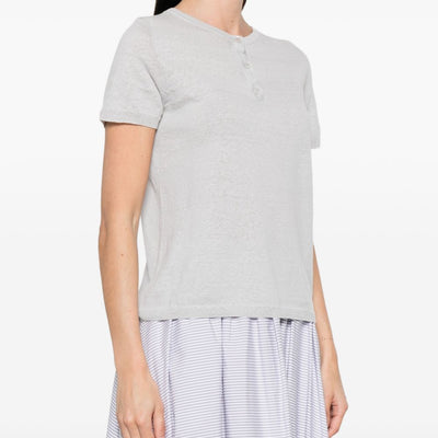 Base Linen and cotton blend t-shirt