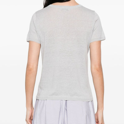 Base Linen and cotton blend t-shirt
