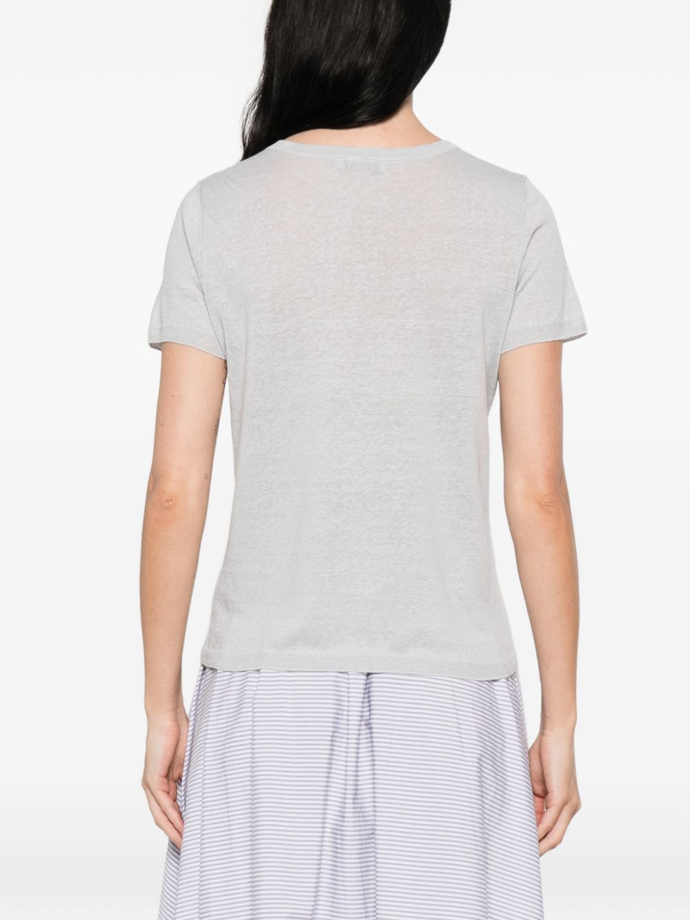 Base Linen and cotton blend t-shirt
