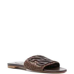 Casadei Leather flat sandals