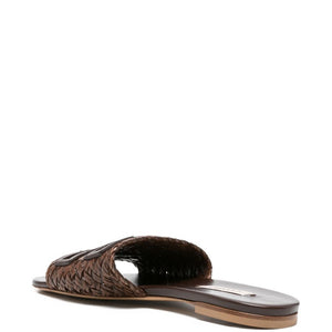 Casadei Leather flat sandals