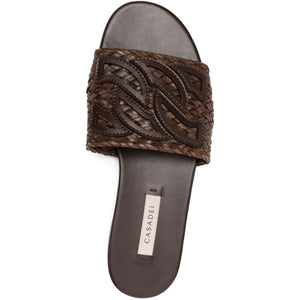 Casadei Leather flat sandals
