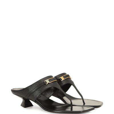 Sergio Rossi Leather thong sandals
