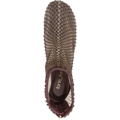 Forte Forte Strass mesh ankle boots