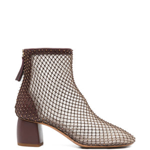 Forte Forte Strass mesh ankle boots