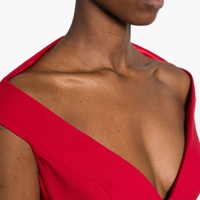 Solace London V-neck sleeveless Monica midi dress