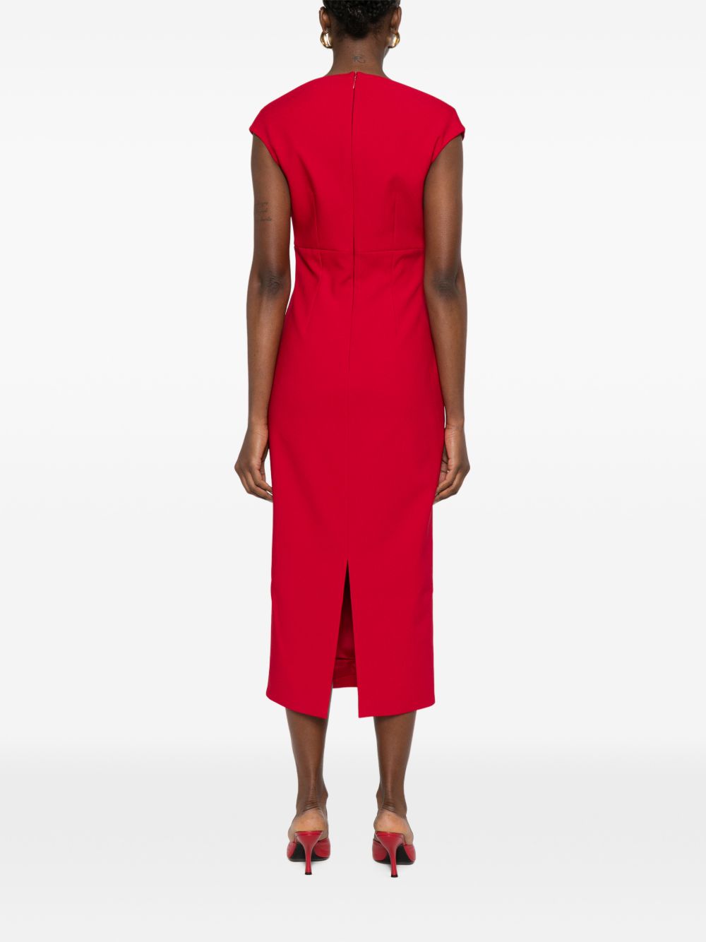 Solace London V-neck sleeveless Monica midi dress