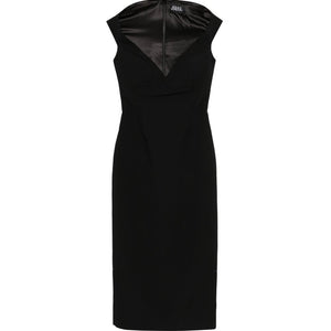 Solace London V-neck zip fastening Monica midi dress