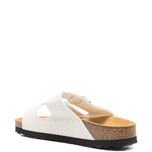 Woolrich Two Bands leather sandals