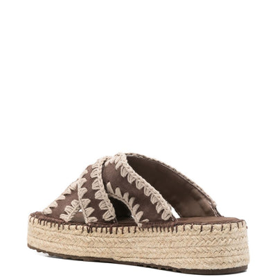 Mou Jute platform sandals