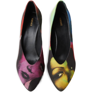 Versace Printed pumps