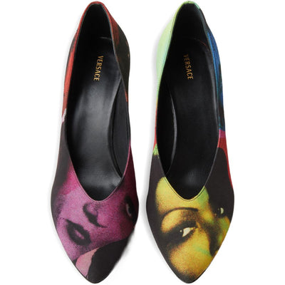 Versace Printed pumps