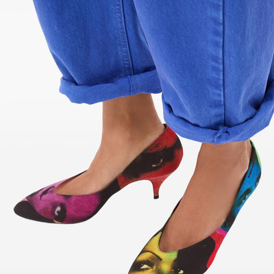 Versace Printed pumps