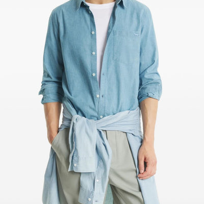 Maison Kitsuné Maison KitsunÃ© Profile Fox cotton shirt