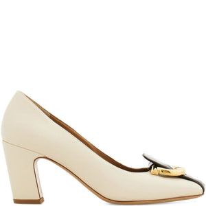 Ferragamo Gancini block heel pump