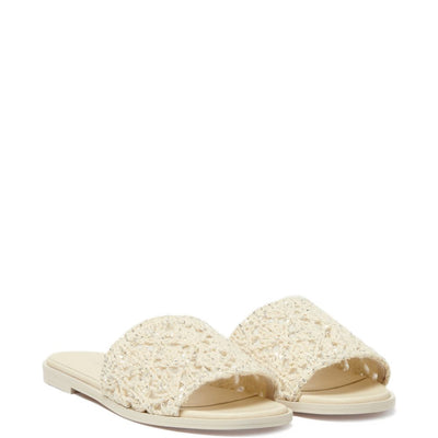 Fabiana Filippi Knitted flate sandals