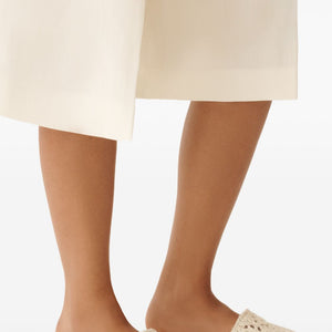 Fabiana Filippi Knitted flate sandals