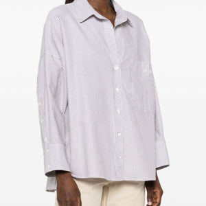 White Sand Striped cotton shirt