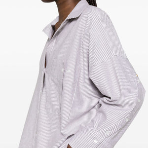 White Sand Striped cotton shirt