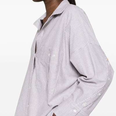 White Sand Striped cotton shirt