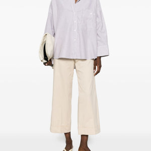 White Sand Striped cotton shirt