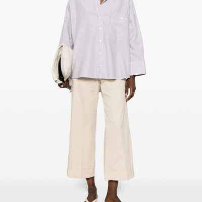 White Sand Striped cotton shirt